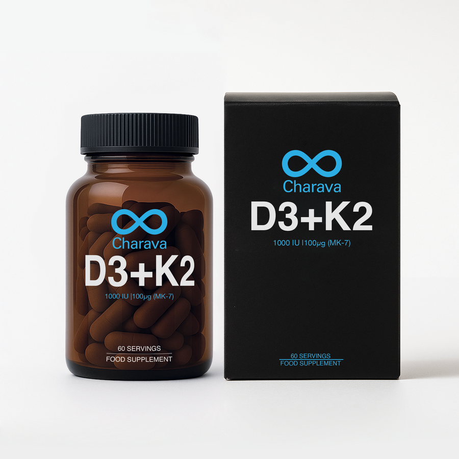 Charava D3 (1000 IU) + K2 MK-7 (100µg)